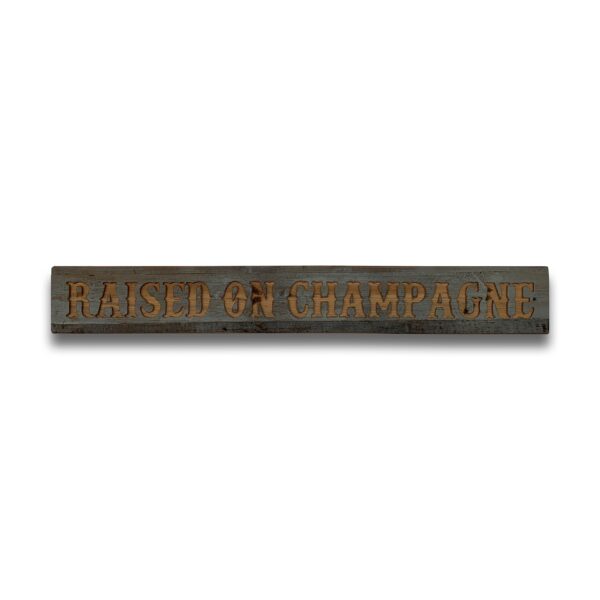 Champagne Grey Wash Wooden Message Plaque