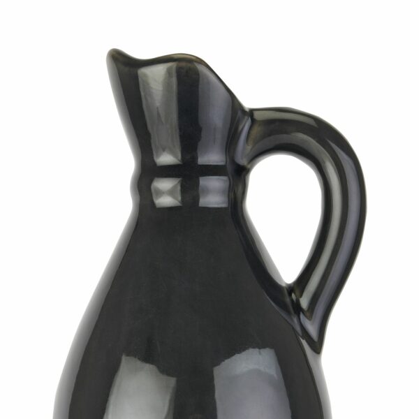 Decorative Tall Navy Stoneware Jug