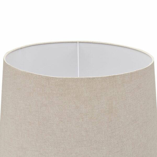 Delaney Grey Droplet Floor Lamp With Linen Shade