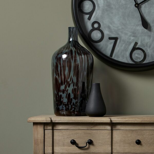 Black Dapple Bottle Vase