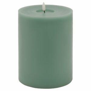 Luxe Collection Melt Effect 6x8 Sage LED Wax Candle