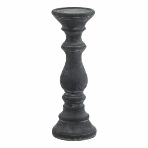 Amalfi Grey Column Candle Holder