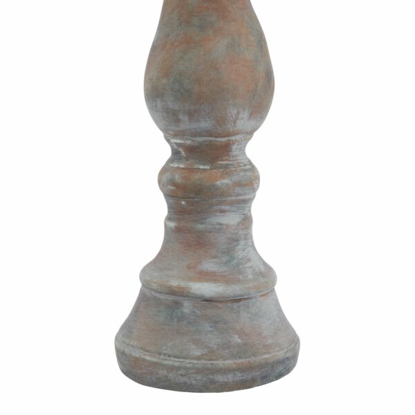 Siena Large Brown Column Candle Holder