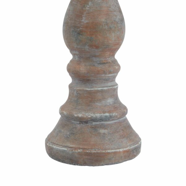 Siena Brown Column Candle Holder