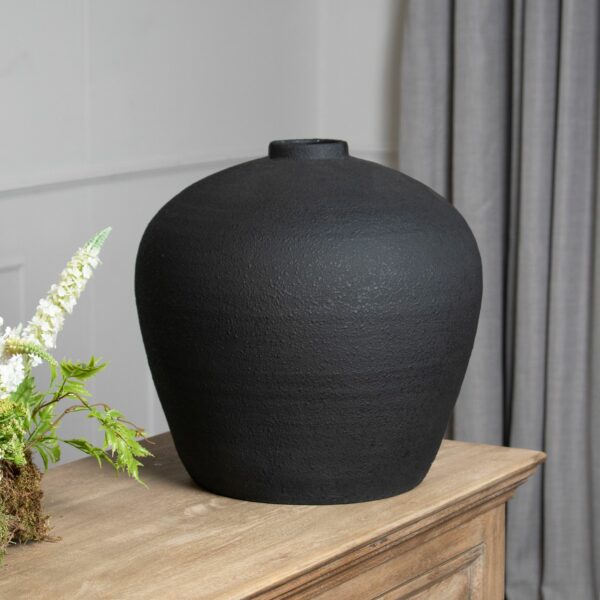 Matt Black Astral Vase