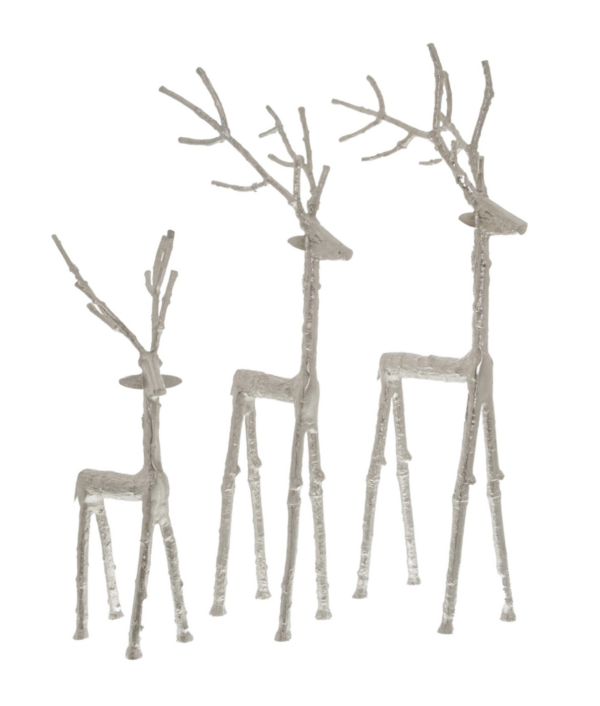 Small Silver Standing Stag Ornament - Image 3