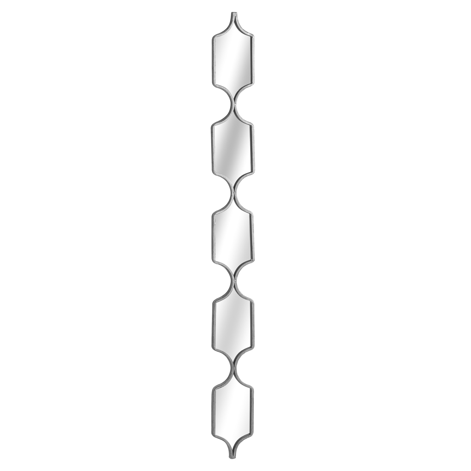 Square Decorative Hanging Collage Mirror In Silver - Image 2