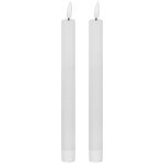 Luxe Collection Natural Glow S/ 2 White LED Dinner Candles