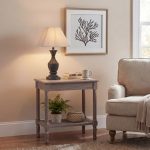 Incia Fluted Wooden Table Lamp