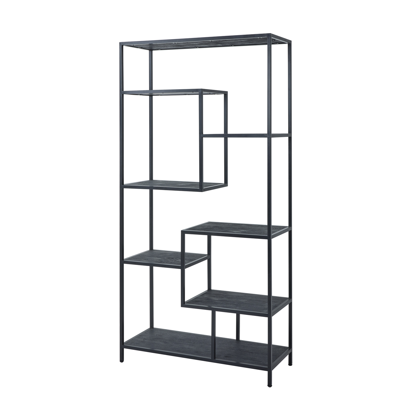 Large Black Multi Shelf Unit - Image 2