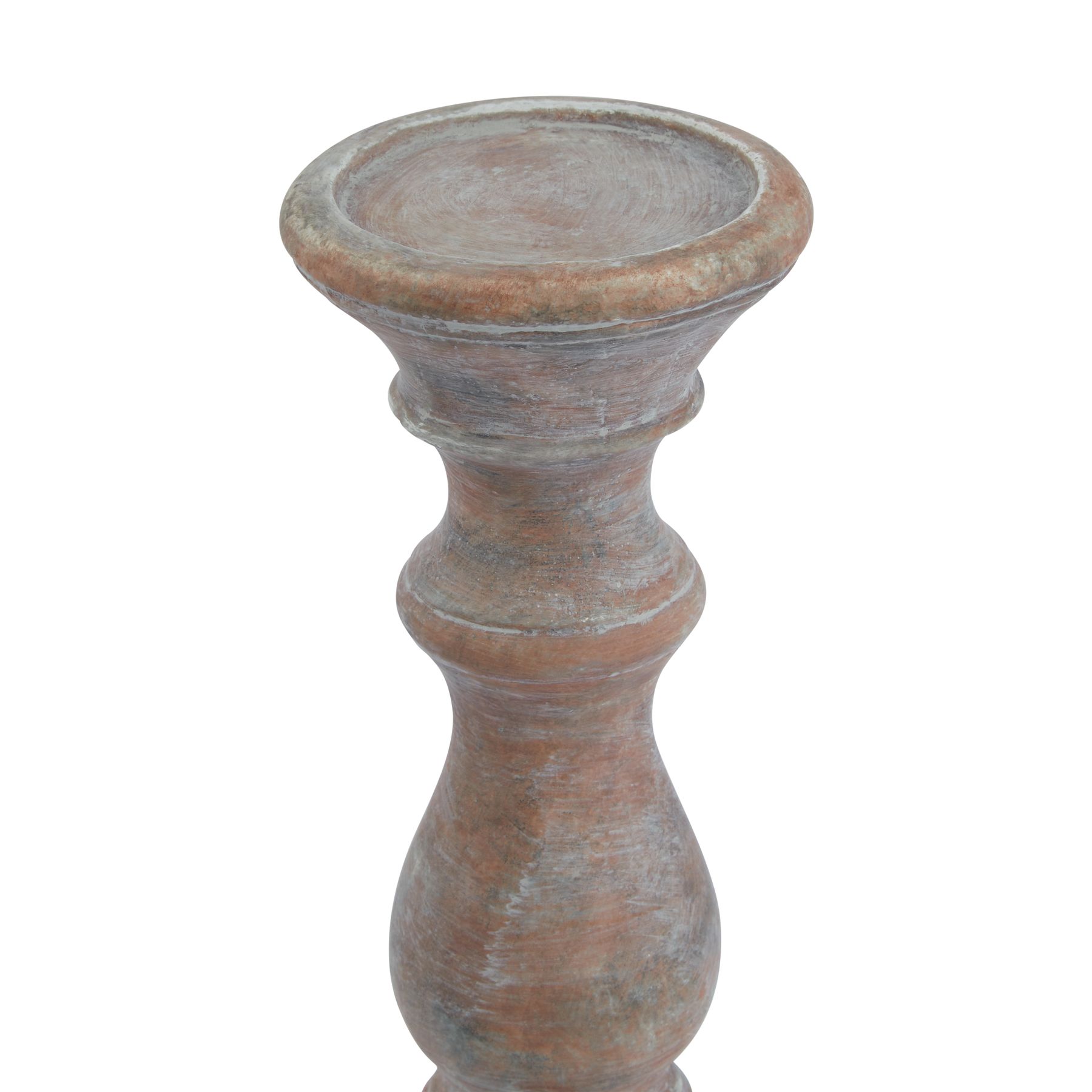 Siena Brown Column Candle Holder - Image 2