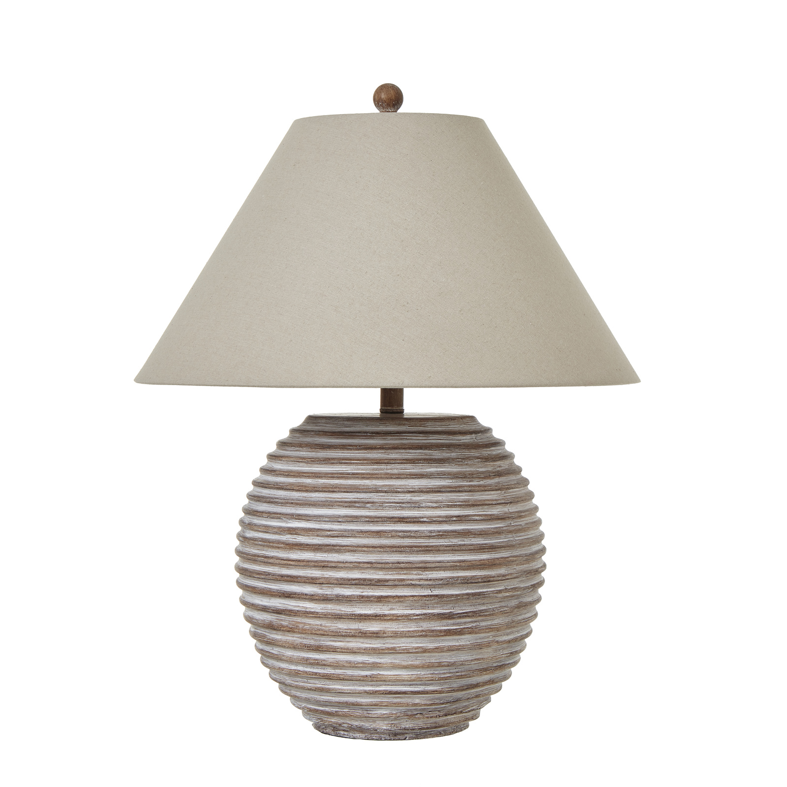 Saturn Table Lamp With Linen Shade - Image 2