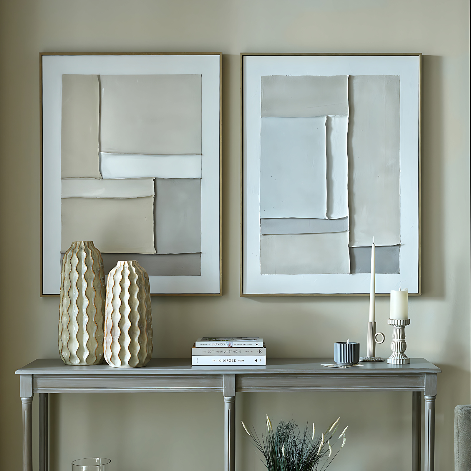 Contempo Beta Framed Painting On Canvas