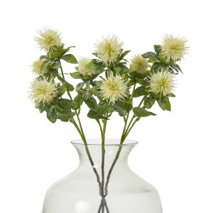 Faux Cream Safflower Spray