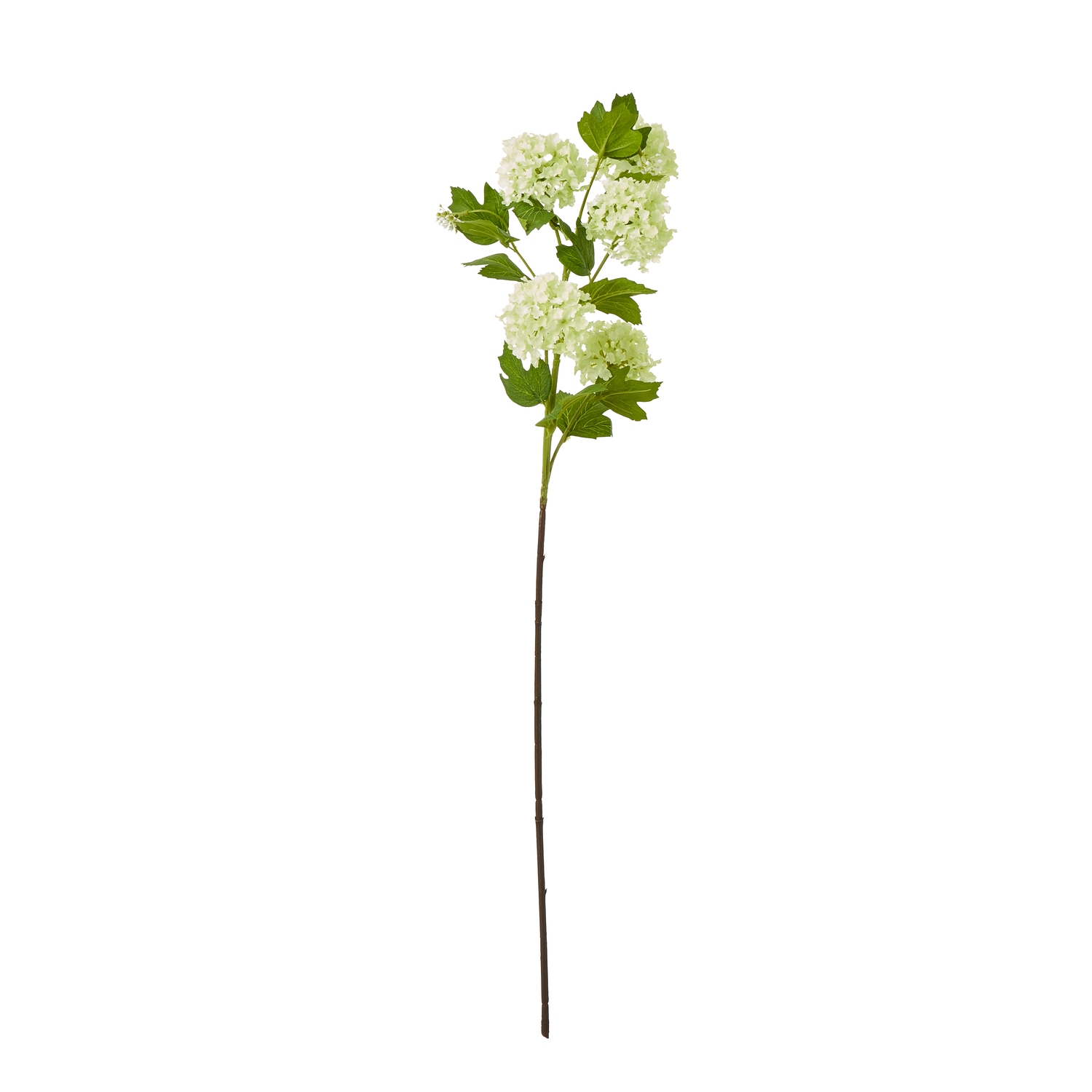 Faux Green Snowball Viburnum Spray - Image 2