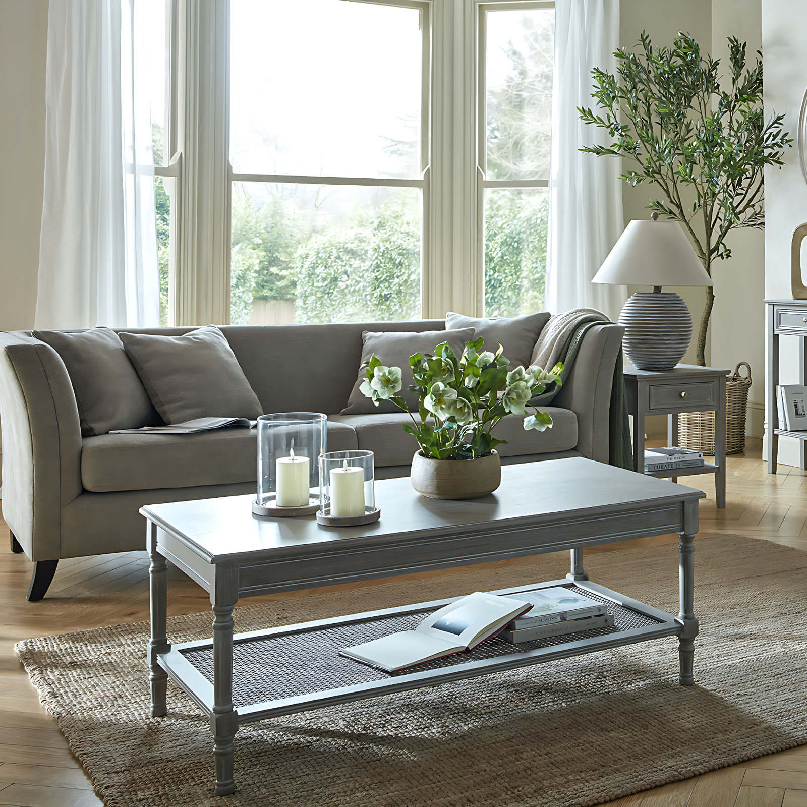 The Serene Collection One Drawer Side Table - Image 2