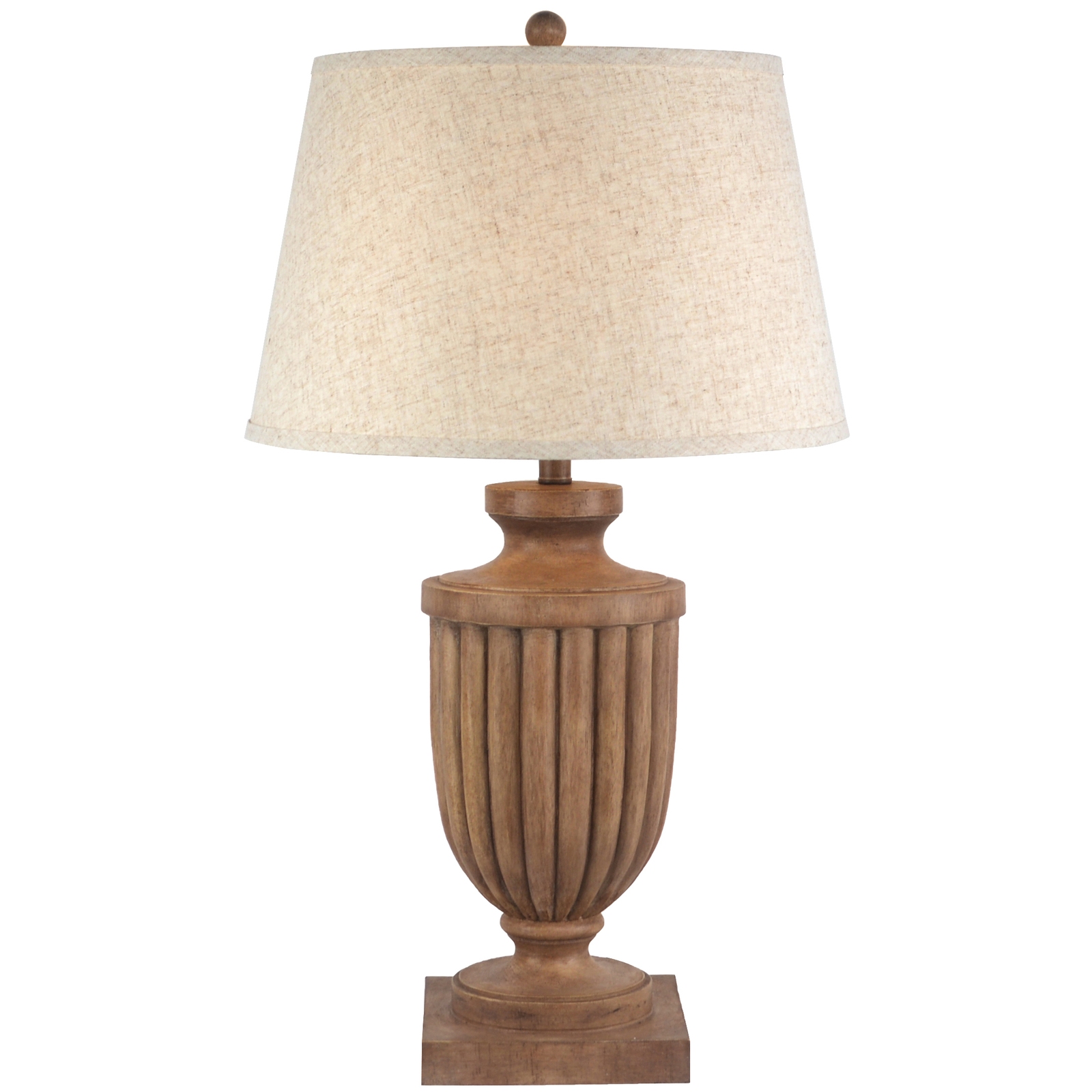 Tassora Table Lamp With Edged Linen Shade - Image 2