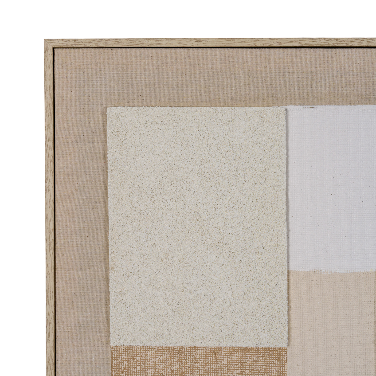 Lumera Linen Textured Canvas in Frame - Image 3