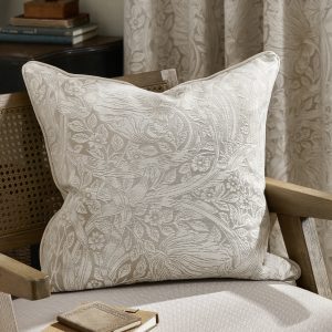 Morris & Co Pimpernel Cushion – Linen, 55 x 55cm